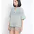 plain Green Polyester   Dress