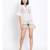printed White Polyester   Dress