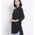 plain Black Viscose   Kurti
