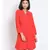 plain Red Viscose   Kurti