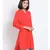 plain Red Viscose   Kurti