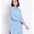 plain Blue Viscose   Kurti