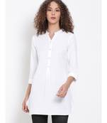 plain White Cotton   Tunic