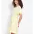 plain Yellow Polyester   Dress