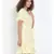 plain Yellow Polyester   Dress