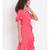 plain Pink Polyester   Dress