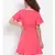 plain Pink Polyester   Dress