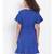 plain Blue Polyester   Dress