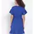 plain Blue Polyester   Dress