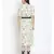 printed White Polyester   Dress
