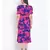printed blue Polyester   Dress