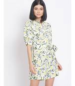 printed White Polyester   Jumpsuit