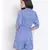 printed Blue Polyester   Jumpsuit