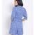 printed Blue Polyester   Jumpsuit