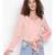 plain Peach Polyester   Top
