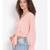 plain Peach Polyester   Top