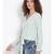 plain Green Polyester   Top