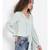plain Green Polyester   Top