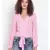 plain Pink Polyester   Top