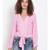 plain Pink Polyester   Top