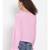 plain Pink Polyester   Top