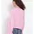 plain Pink Polyester   Top