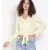 plain Yellow Polyester   Top