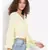 plain Yellow Polyester   Top