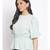 plain Green Polyester   Top
