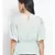 plain Green Polyester   Top