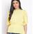 plain Yellow Polyester   Top
