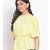 plain Yellow Polyester   Top