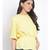 plain Yellow Polyester   Top