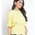 plain Yellow Polyester   Top