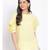 plain Yellow Polyester   Top