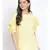plain Yellow Polyester   Top