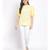 plain Yellow Polyester   Top