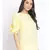 plain Yellow Polyester   Top