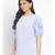 plain Blue Polyester   Top