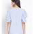 plain Blue Polyester   Top