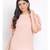 plain Peach Polyester   Top