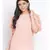 plain Peach Polyester   Top
