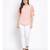 plain Peach Polyester   Top