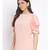 plain Peach Polyester   Top