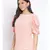 plain Peach Polyester   Top