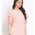plain Peach Polyester   Top