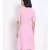 plain Pink Polyester   Dress