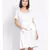 plain White Polyester   Dress