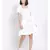 plain White Polyester   Dress