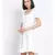 plain White Polyester   Dress